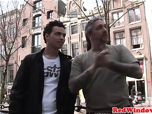 Real amsterdam call girl pussylicked and plowed