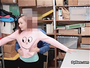 redhead teenager pilfer unloaded n fucked at the office